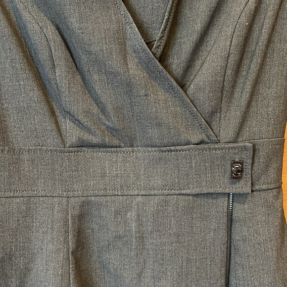Calvin Klein slate gray sheath dress with zipper detail - gently preloved - Picture 4 of 10